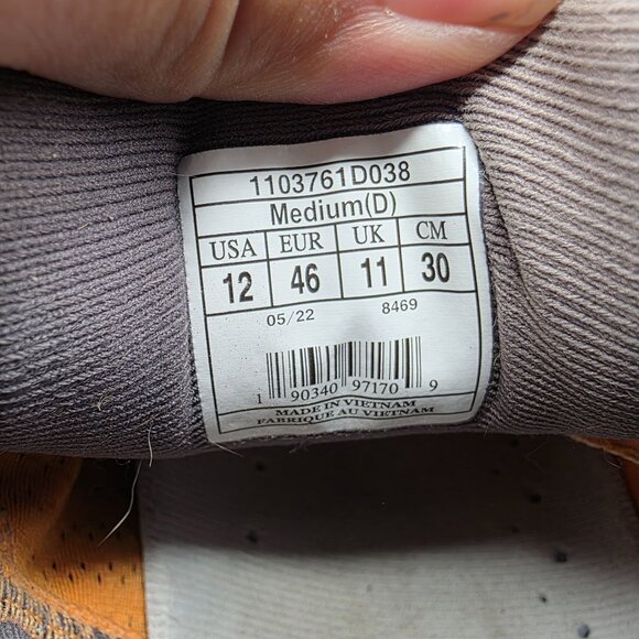 Brooks Cascadia 16 Mens Size 12 Oyster Mushroom Alloy Orange Athletic Shoes - Picture 7 of 13